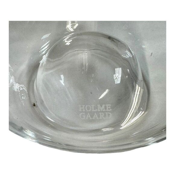 Holmegaard Glass Wine Decanter Clear Vase 12" Modern Elegance For Home Decor - Picture 3 of 5
